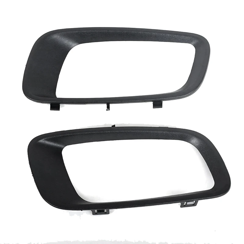 2PCS MR388019 MR388020 Black Car Front Fog Lamp Cover Frame For Mitsubishi Pajero Montero MK3 2000-2003 V73 V75 V76 V77 V78