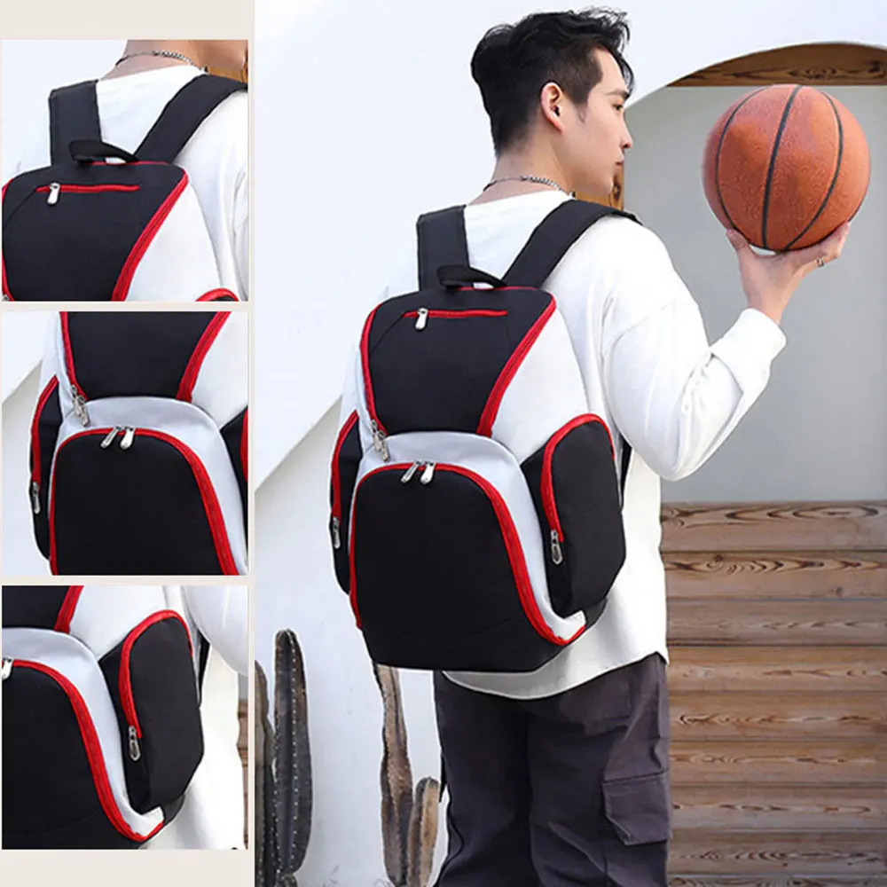 Football Backpack Carry Bag For Basketballs Fashion Waterproof Lightweight Sport Backpack Men Large Capacity School Bag