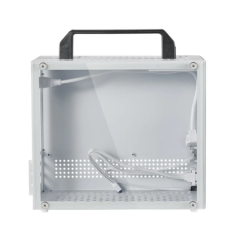 Desktop Computer Case, Host Computer Desktop Small Case S2 Glass Game MINI Small Case
