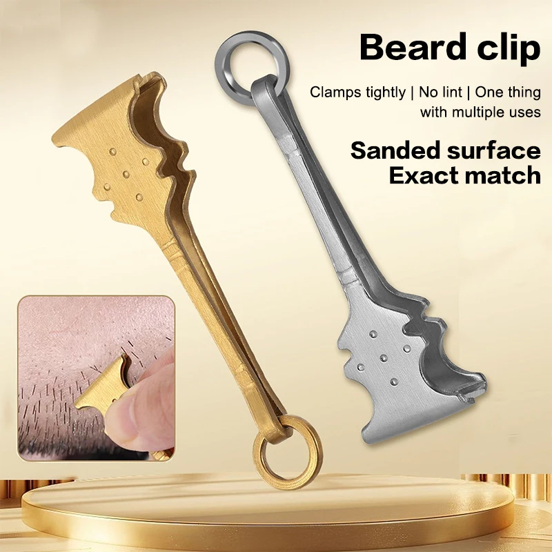 Strumento per barba piatta in acciaio inossidabile Spiumatura sopracciglio Depilazione incarnita Clip per sopracciglia Pinzette Trucco viso Applicazione palpebra