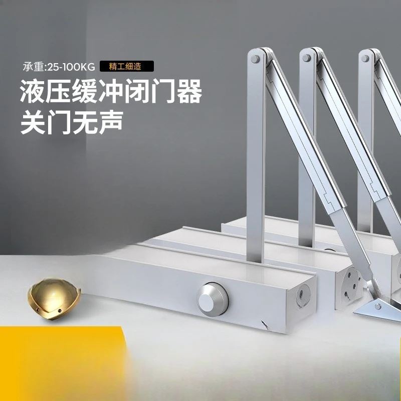 Hydraulische bufferdeurdranger 2000 houten deur met krachtverstelling 90 graden positionering automatische deurdranger