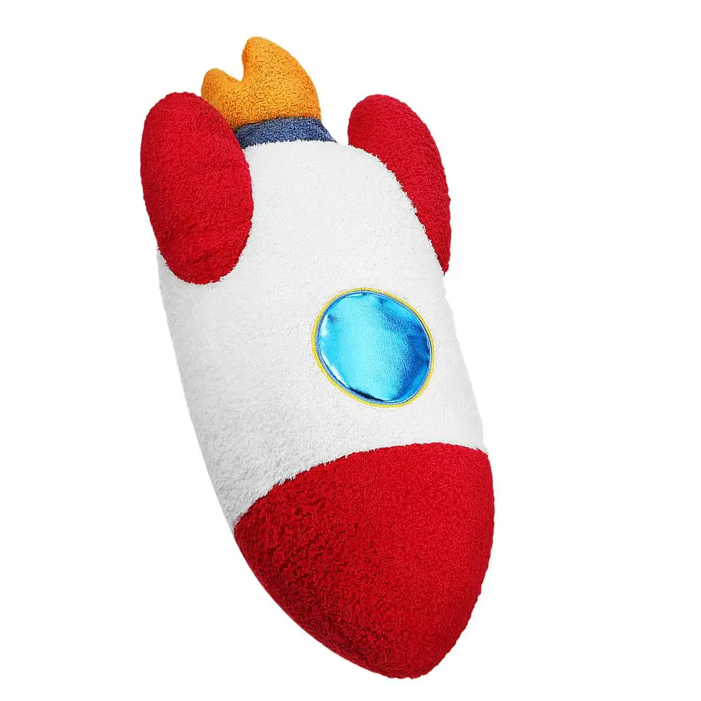Rocket Pillows Theme Soft Plush Toy Decorative Pillow Kids Bedroom Fun Throw Space Stuffed Space Room Decor Animal