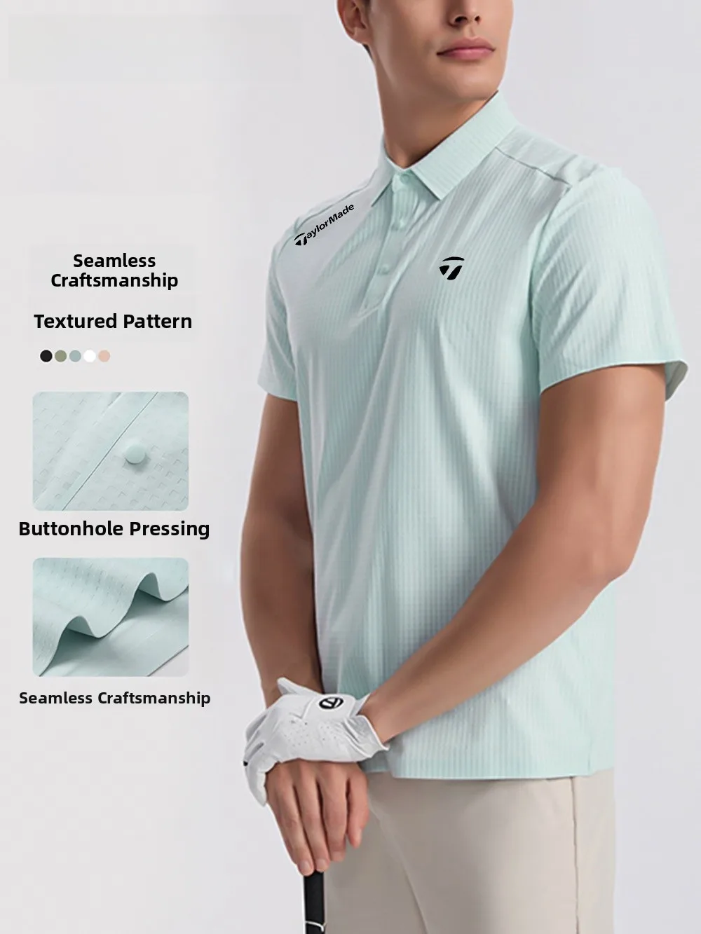 men's-golf-sport-shirt-short-sleeve-quick-dry-breathable-sweat-absorption-casual-fashionable-versatile-summer-new-arrival