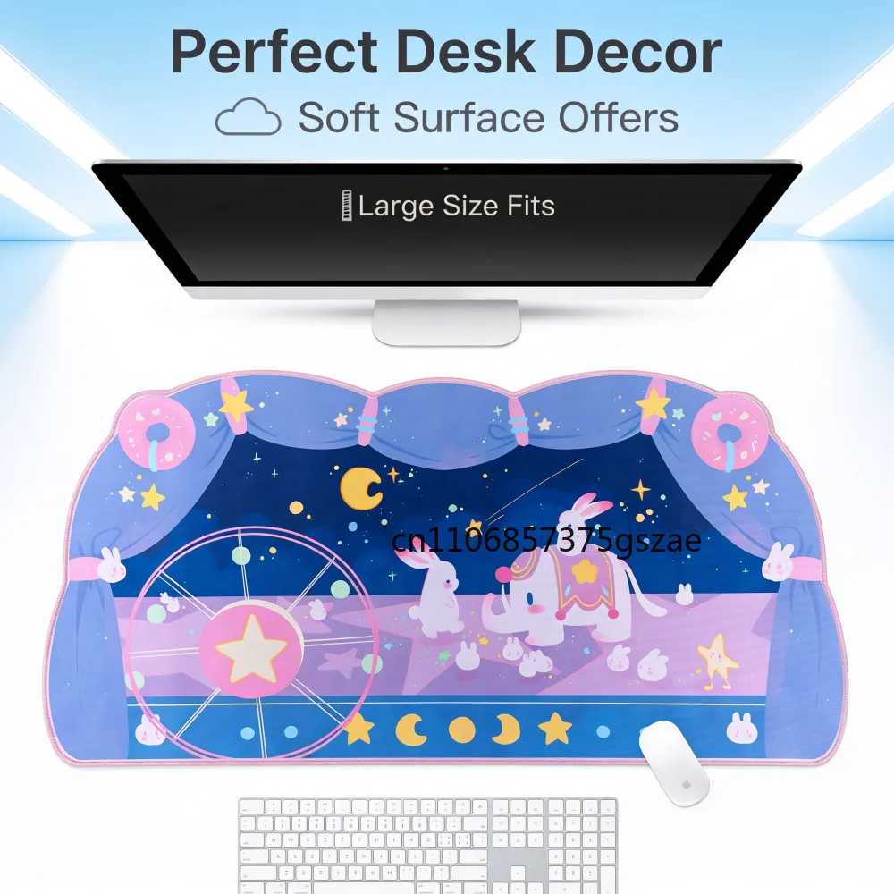Anime Cartoon Gaming Mouse Pad Oversized Thickened Student Dormitory Office Study Table Mat Cute Computer Keyboard Mouse Pad