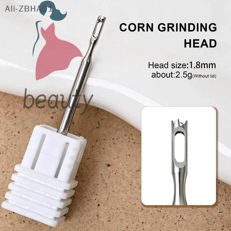 For Pedicure Drill Rotary Burr Bit Foot Care Tools Stainless Steel Pedicure Drill Bit Clavus Corn Remover  Cuticle Cutter