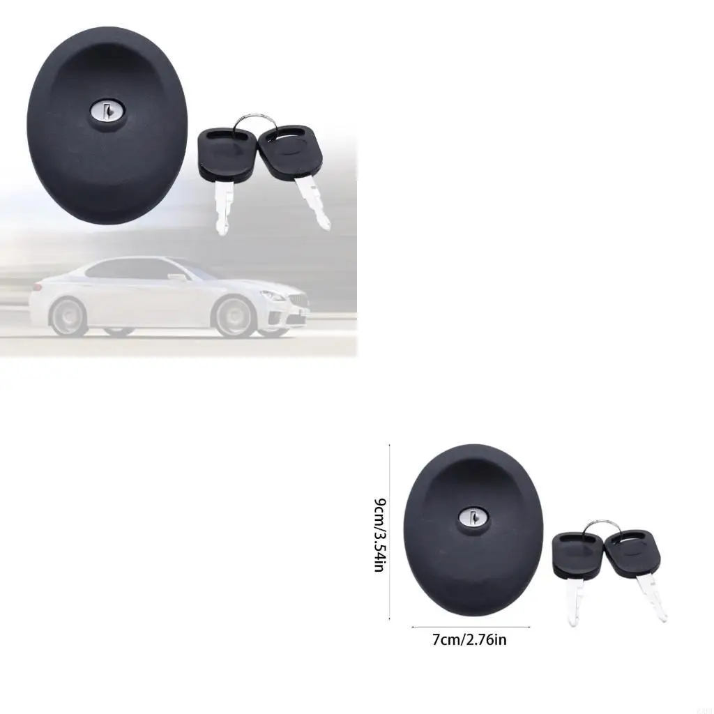 6XDF Locking Gas Plug- Cover Cap with 2 Keys Car Accessoires for Mk4 Mk5