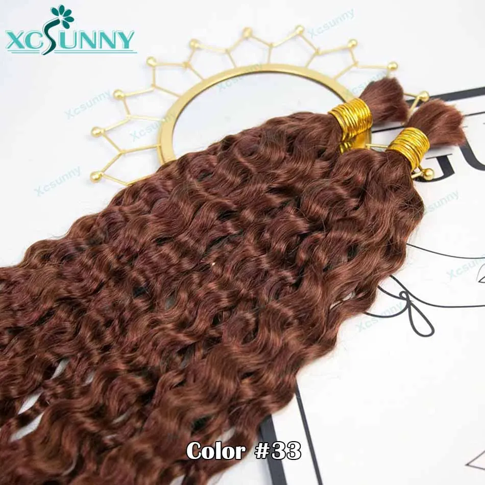 Bulk Human Hair For Braiding 33 Wholesale Bulk Human Hair Curly Extensions Bundles No Weft For Boho Braids Double Drawn