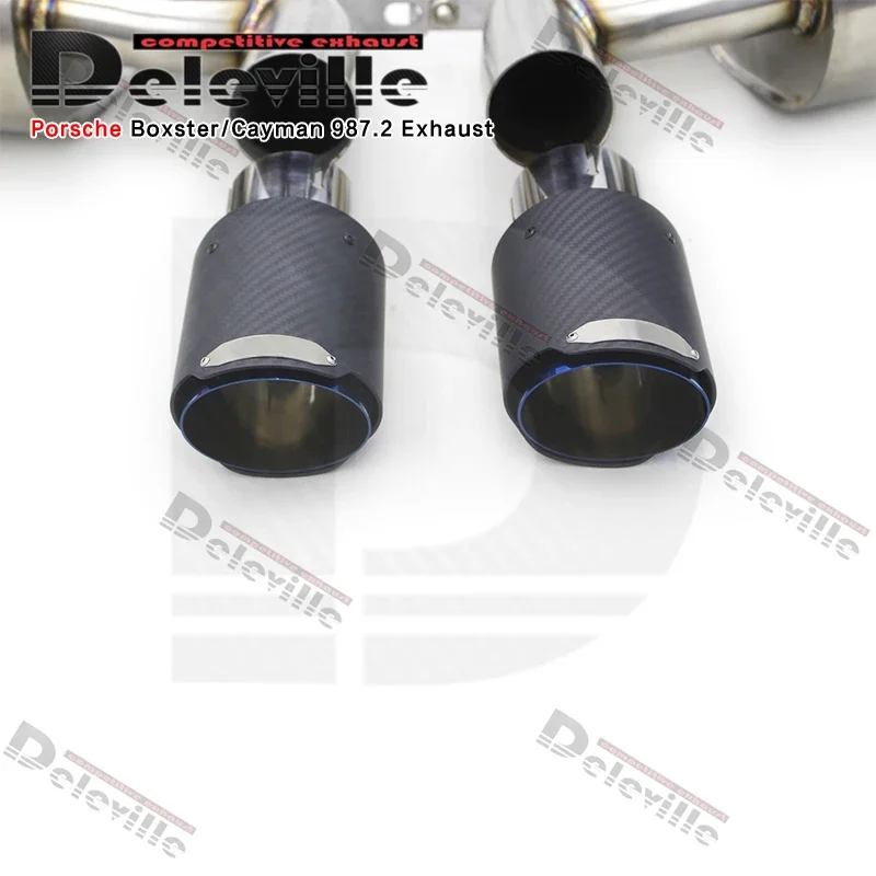 Escape Catback voor Porsche Boxster/Cayman 987.2 2.7/2.9/3.4 2008-2012 Upgrade Rvs Uitlaatpijp Achter Uitlaat Systeem