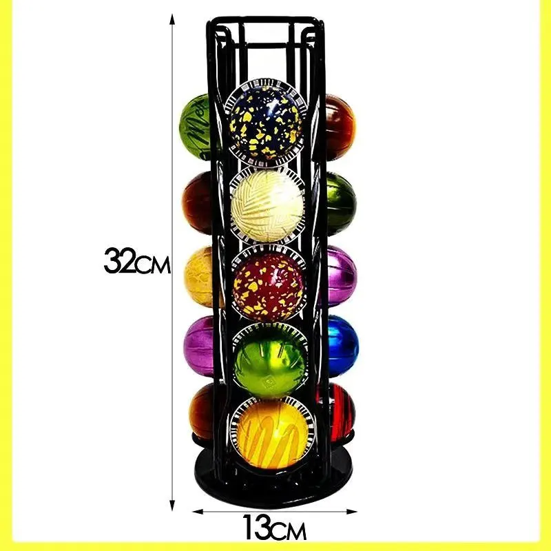 Soporte para cápsulas de café, línea Vertuo giratoria, soporte para cápsulas de café, soporte de Metal para 20 tazas, organizador de almacenamiento, estantes