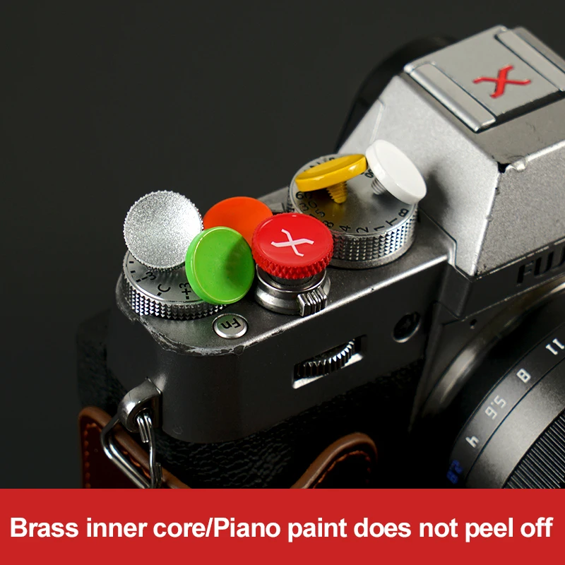 Camera Shutter Release Button Metal Brass Flash Button Camera Accessories for Fujifilm X-T10 Nikon F3 Canon F-1 Leica M3 M4 Sony
