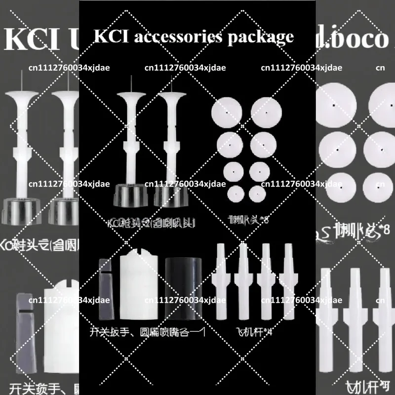 Electrostatic Spray Gun Conductive Flow Rod Head Accessories Kit, Sprayer Replacement Parts