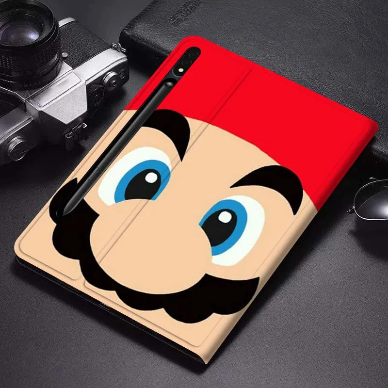 

M-Marios Art Cartoon Cute Gift For Samsung Galaxy Tab S6 S7 S8 S9 S10 FE Plus Lite Soft Flexible Support Tablet Case