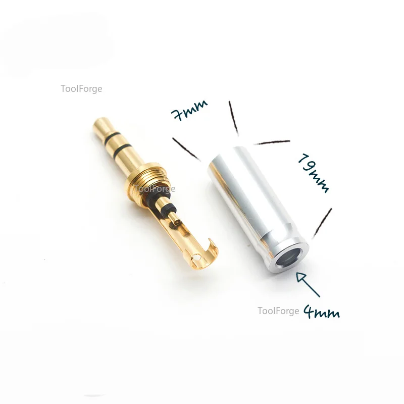 1 stks AEC 2.5/3.5mm/4.4mm 3/4 Pole Mannelijke Audio Plug 2.5/3.5/4.4 Jack voor DIY Headset Reparatie Hoofdtelefoon Oortelefoon Kabel Connector