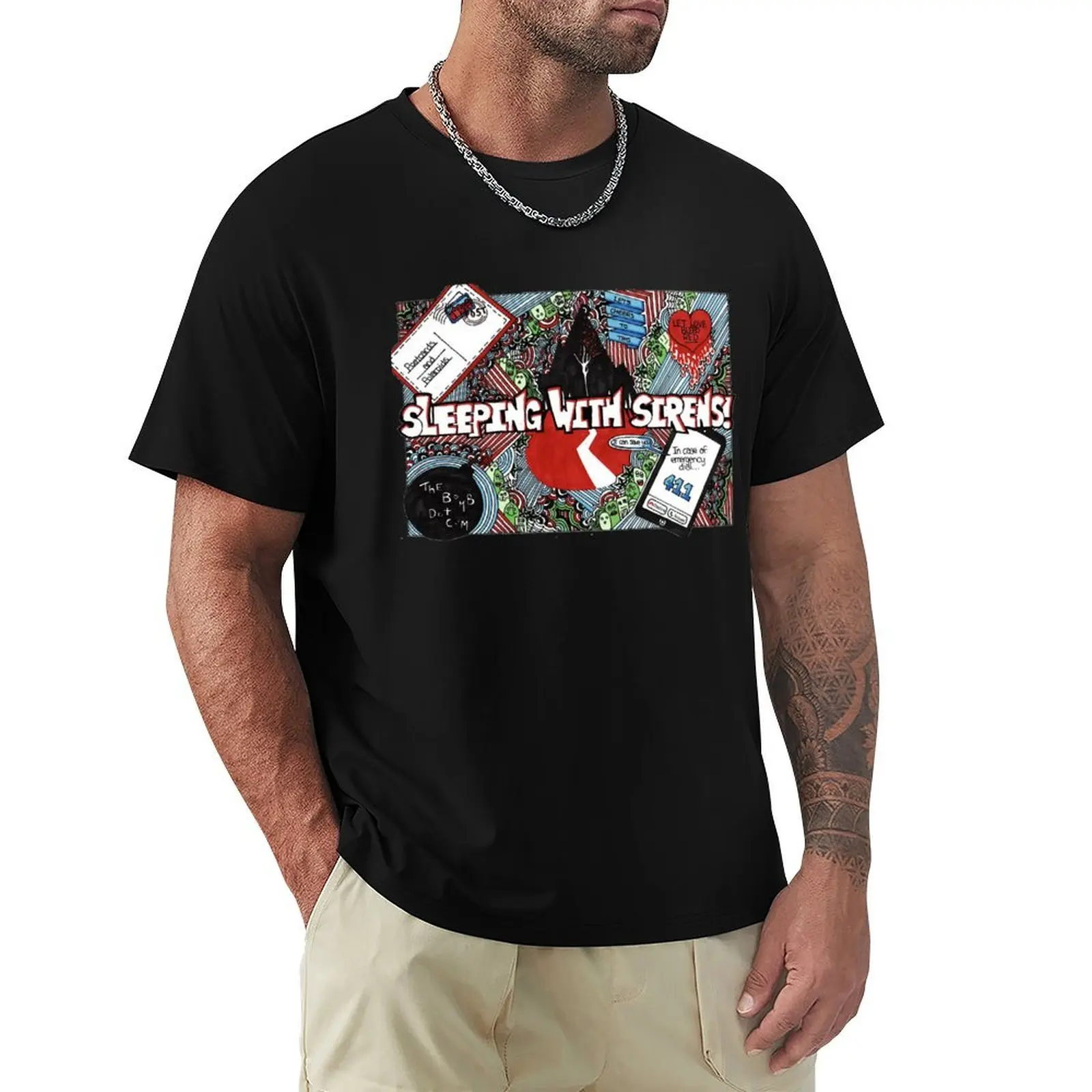Vintage Sleeping With Sirens Idol Gift Fot You T-Shirt t shirts for man graphic funny T-Shirt