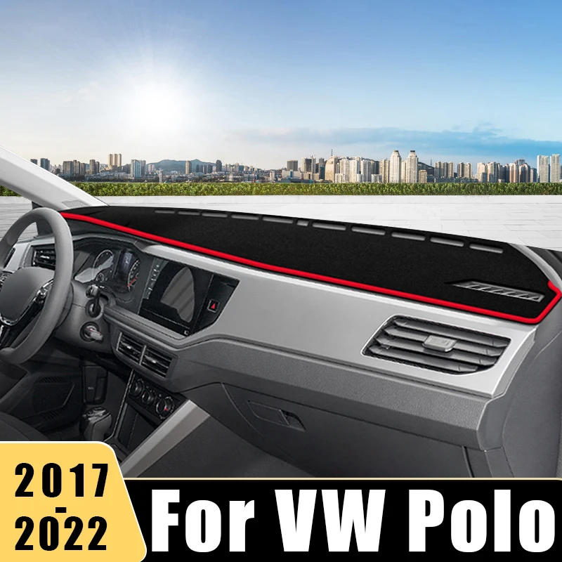 

Для Volkswagen VW Polo MK6 AW AW1 BZ1 2017 2018 2019 2020 2021 2022 2023 коврик для приборной панели автомобиля Нескользящие коврики аксессуары