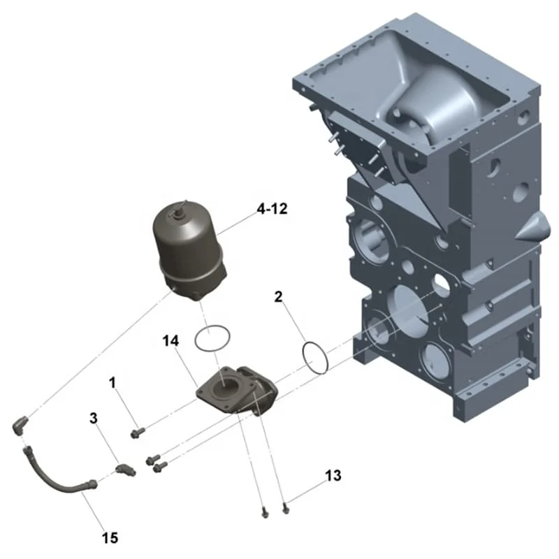 高品質純正フィルターエレメント 4010887 QSK45 CM500 QSK60 CM2150エンジン用 新品
