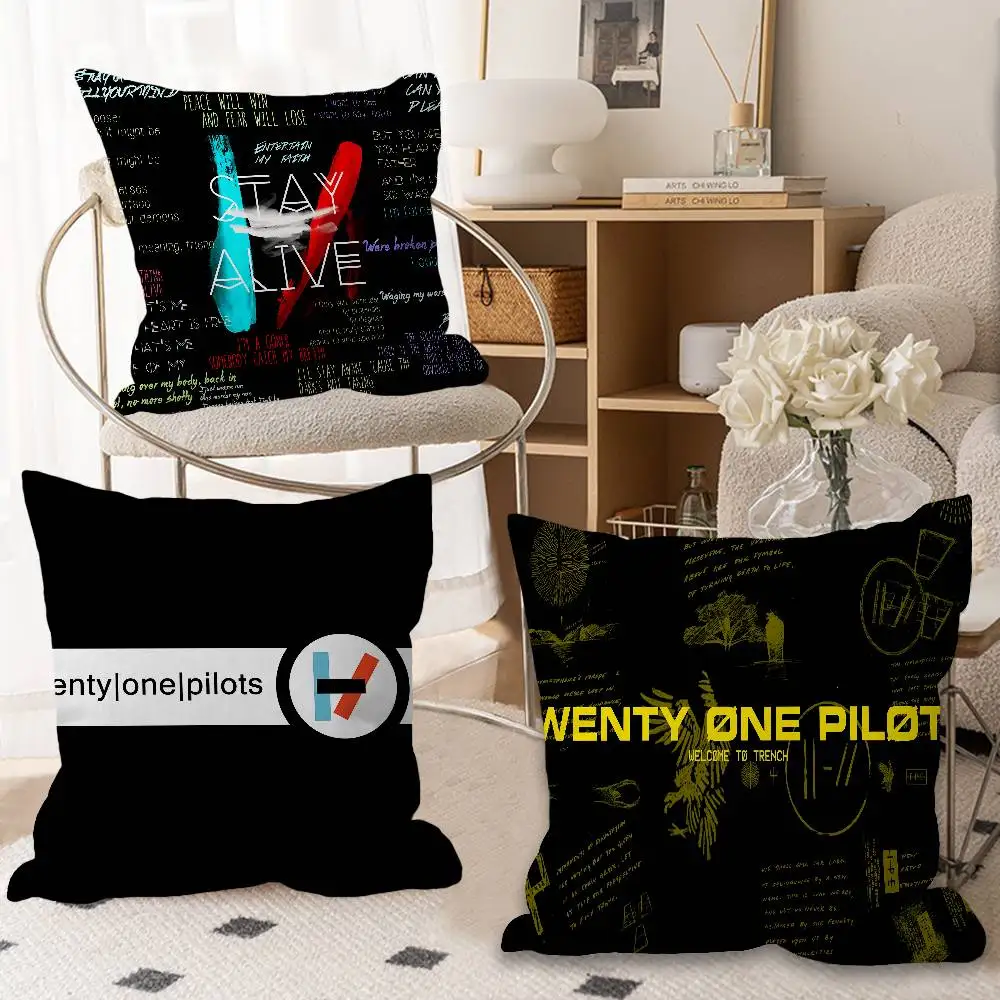 Popular T-Twenty One Pilot Personalized Pillow Dust Cover Bedroom Kids Party Decoration Pillowcase Birthday Children Gift