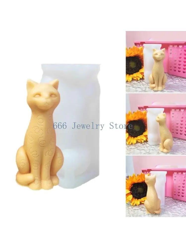 F2TD 3D Cats Sturdy Silicone Mold Suitable for Handmade Resin and Plaster Gifts