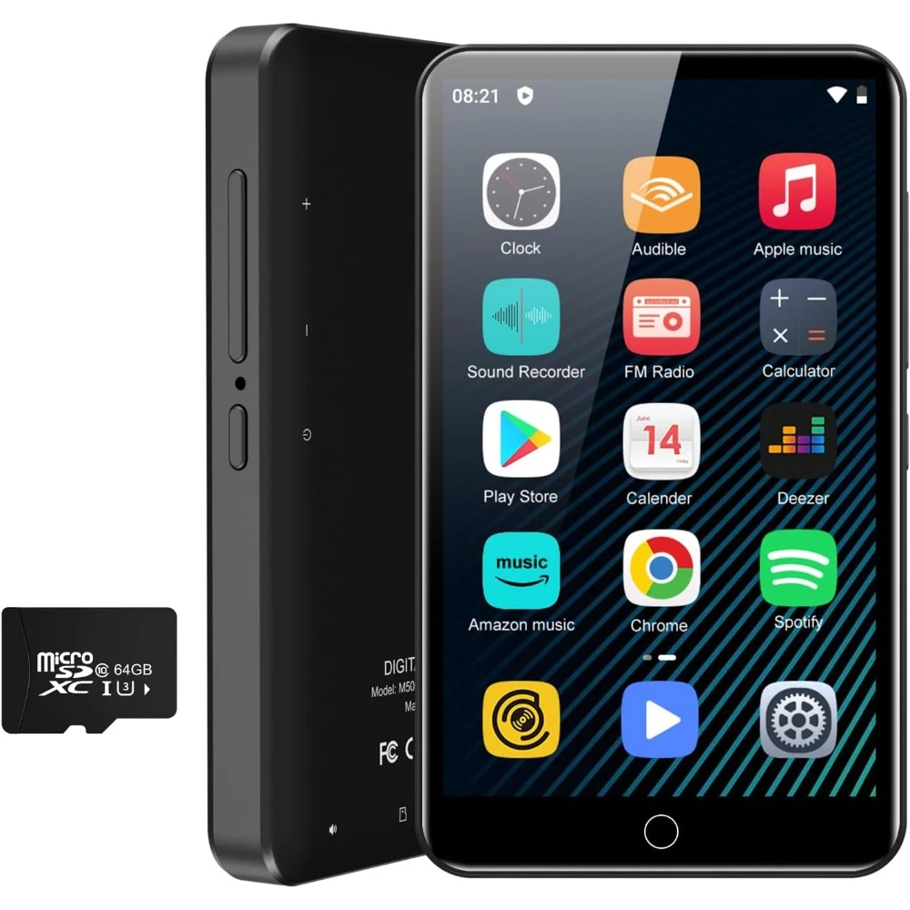 

MP3 Player, Bluetooth, WiFi, Spotify, Audible, 4" IPS, Browser, 1TB Storage‌
