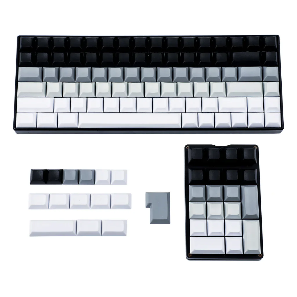 120 Polar Day Blank Keycaps DSA Profile PBT ANSI ISO White Gray Black For MX Mechanical Keyboard 61 96 84 68 108 87 Wings SP84