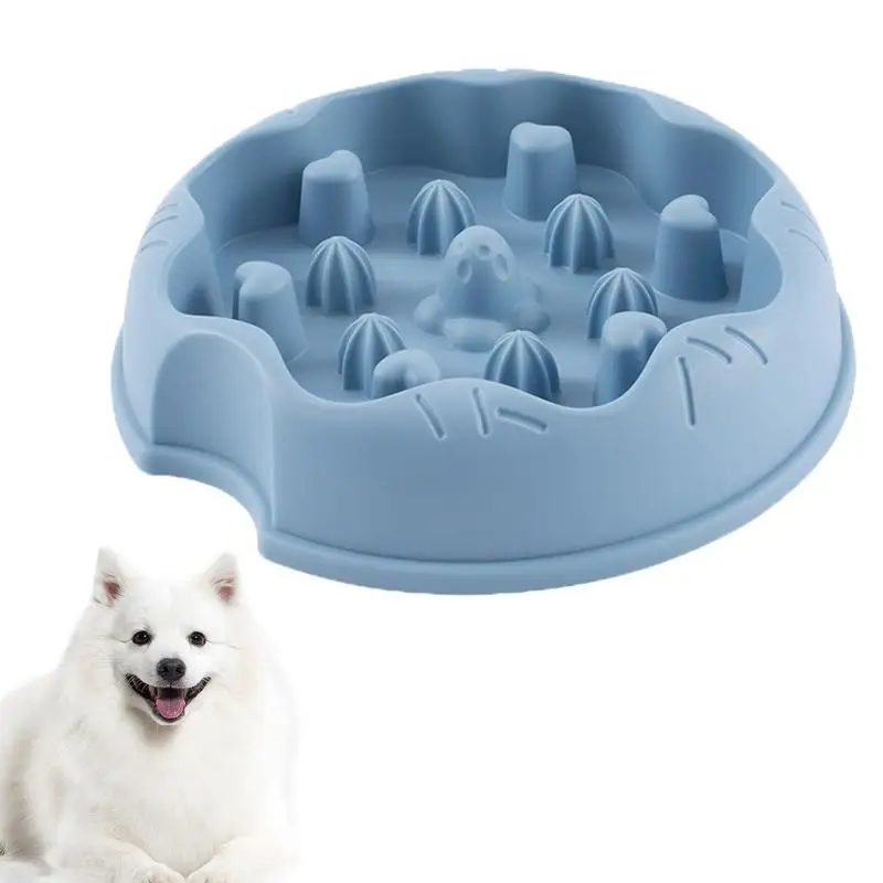 Dog Slow Feeder Choke Proof Puppy Food Container Anti Slip Cat Food Bowl Anti Vomiting Puzzle Feeder Indoor Pet Feeding Supplies