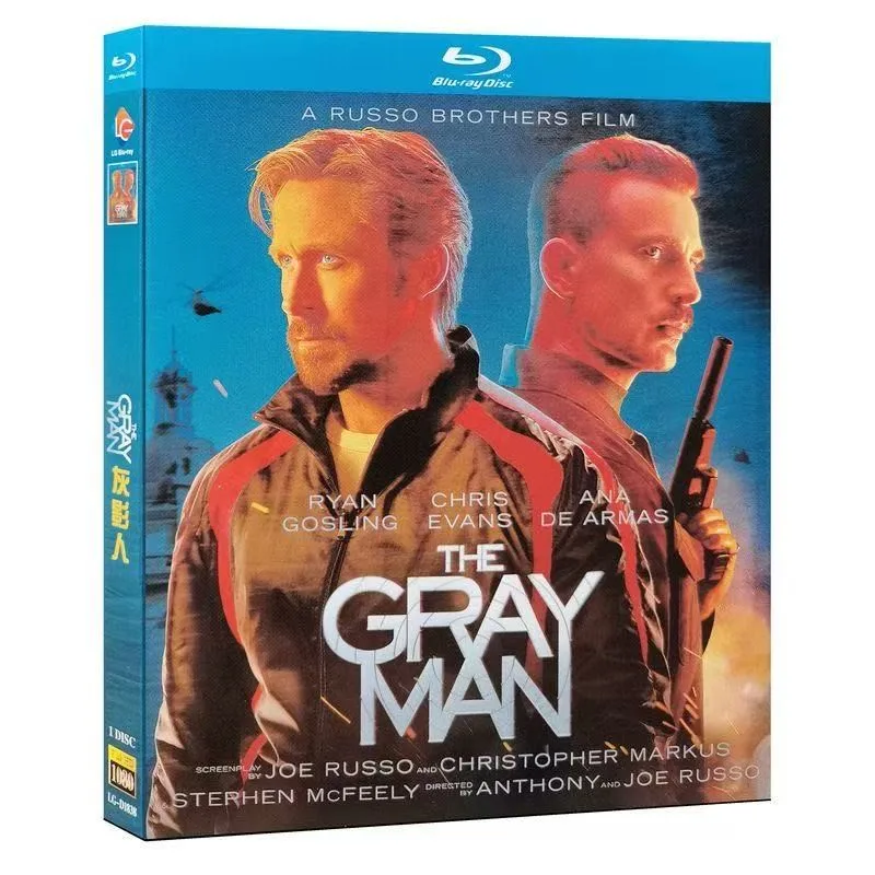 The Gray Man (2022) Blu-ray disc Film 1-D New Box Set Sealed