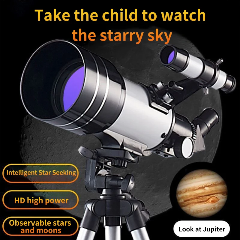 30070 HD Professional Astronomical Telescope Monoculars High Precision 70mm Objective For Stargazing Watching The Moon And Stars