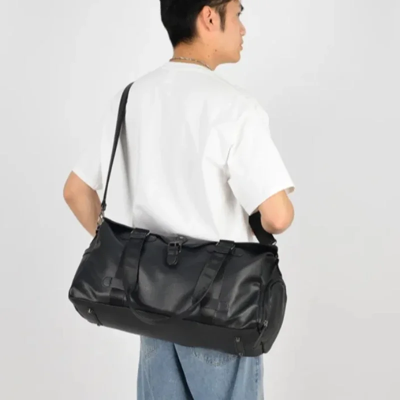 Grande capacidade PU ombro sólido e sacos de viagem crossbody, senso casual simples de bolsas de luxo para unissex, alta qualidade, 2021