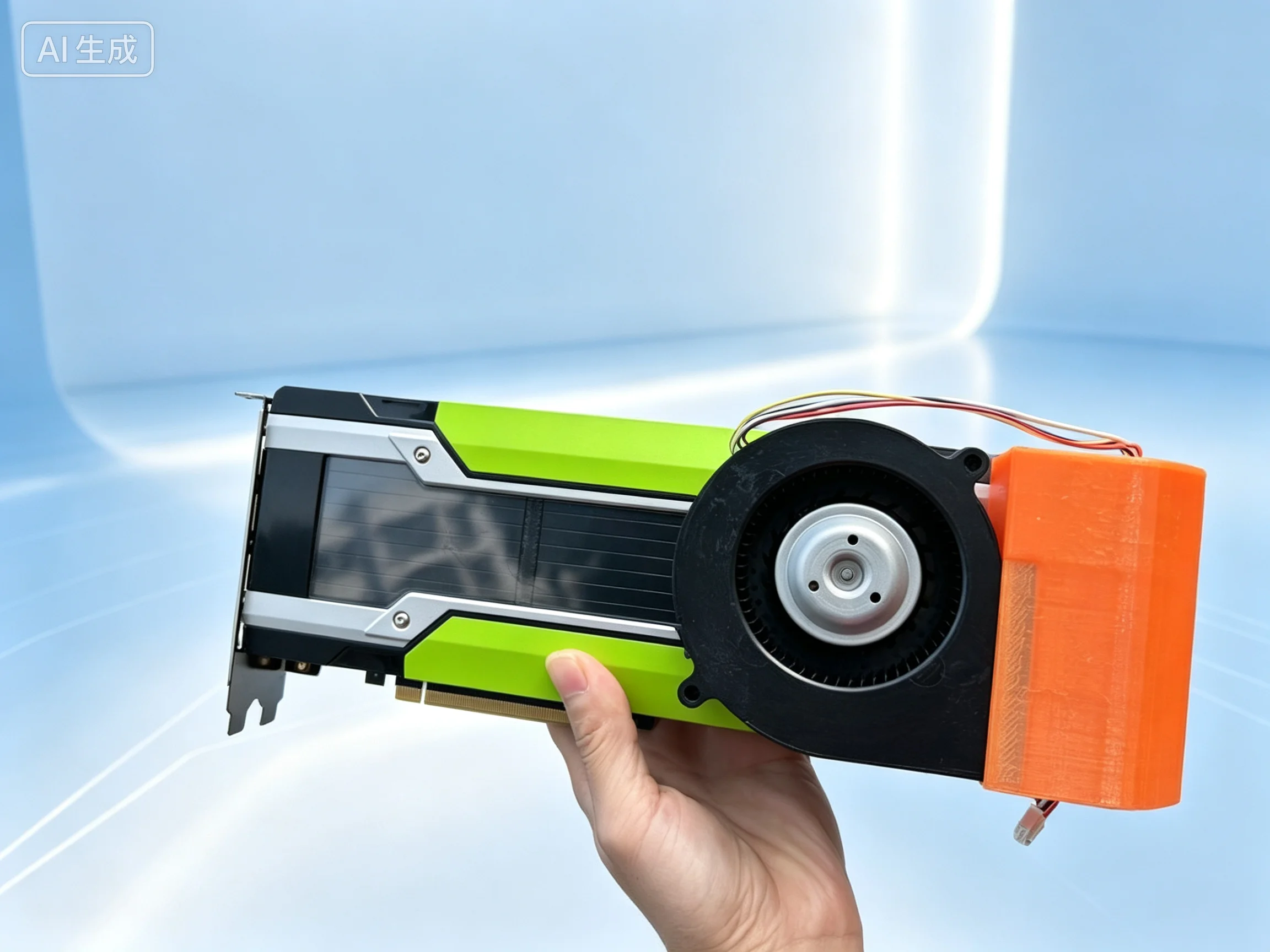 New Original For Nvidia Tesla P100 P40 M40 K80 V100 Graphics Card Modified Active Cooling Assembly