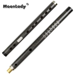 CDEFG-Handmade Bamboo Flute Black Musical Instrument Professional Dizi with Line Suitable For Beginners