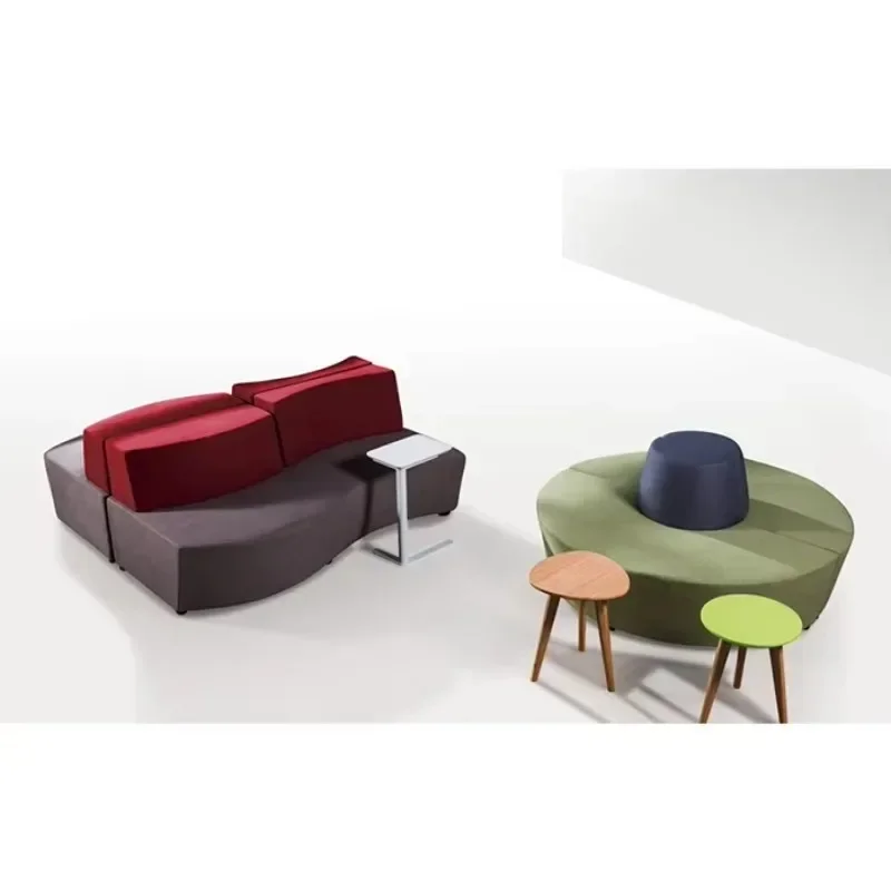 HOT SALES Greenfield  Furniture High Quality Collaborative Modern Office Commercial Furniture Upholstered Sectional Modular Sofa