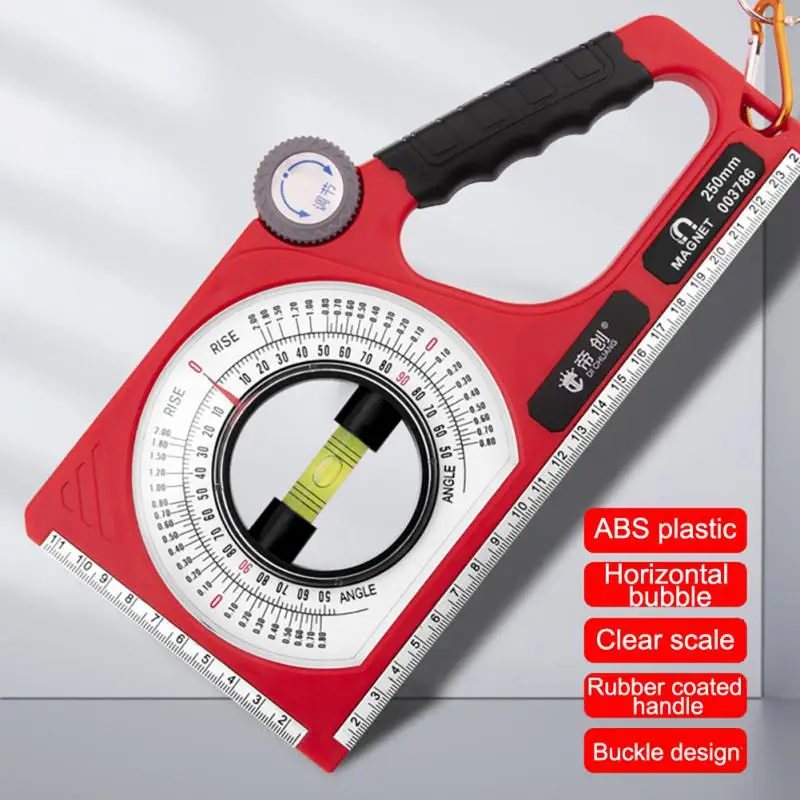 High Precision Angle Slope Measuring Instrument Magnetic Level Bubble Inclinometer Protractor Angle Finder Slope Scale Level