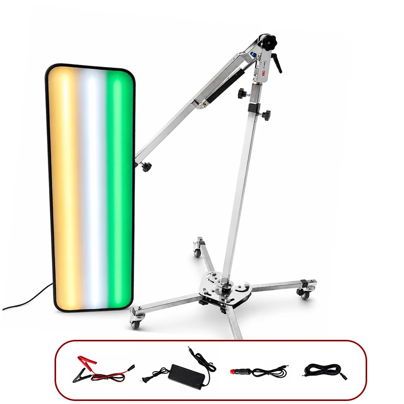 Karjoys for Dent Detection Light Stainless Steel LED Reflection Board Car Dent Repair Lamp High Precision Paintless Dent Tool