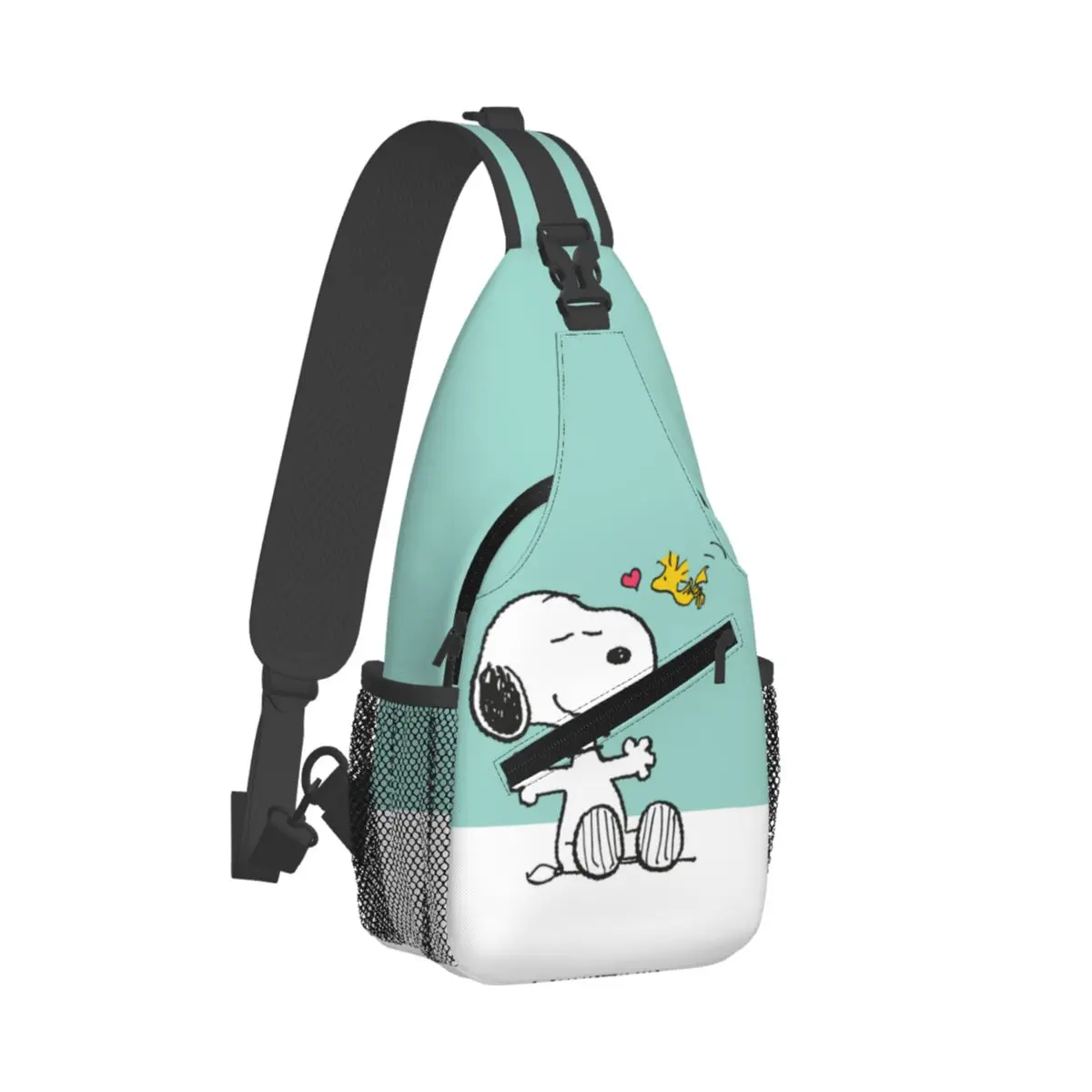 Personalizado impressão 3d s-noopys anime mochilas para viajar caminhadas saco de ombro crossbody peito mochila sling crossbody mochila