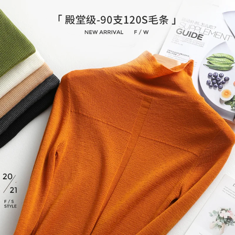 washable merino wool thin womens tops women 2023 green korean fashion sexy top knitted sweater clothing style ladies elegant new