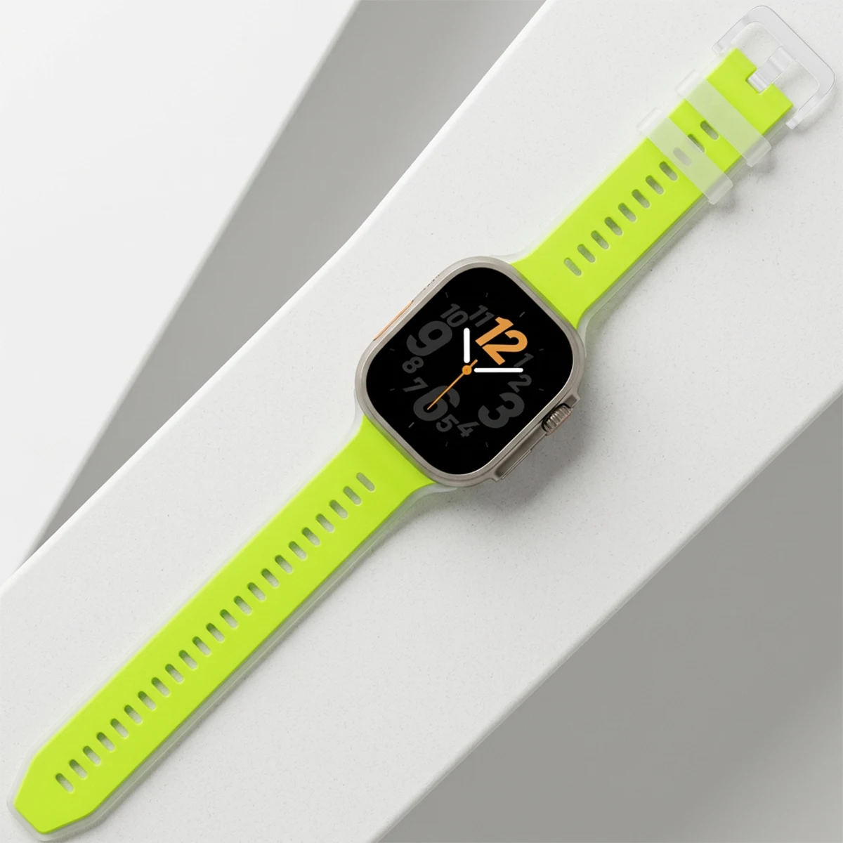 Durchscheinendes Silikonarmband für Apple Watch Ultra 3/2 49mm 46 45 44 42mm Sportarmband für iWatch S11 10 9 8 7 SE3 Ersatzarmband – Detail 4