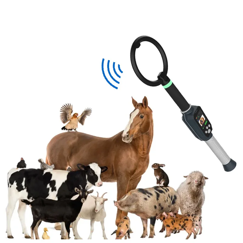 145mm large antenna longer read distance RFID animal stick reader for microchip,ear tag FDX-B,HDX standard ISO 11784/5 134.2khz