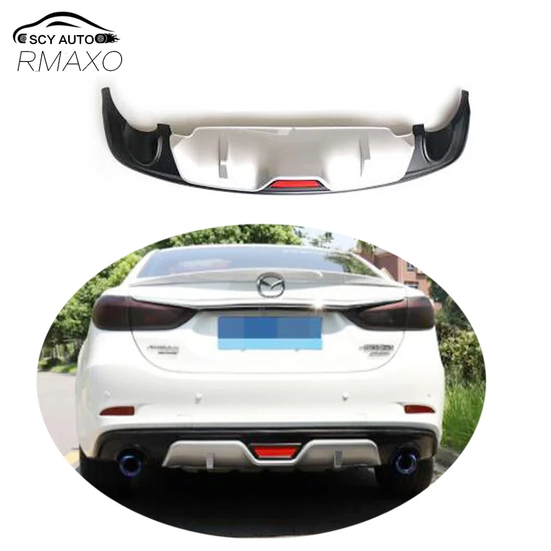 

For Mazda 6 Atenza ABS Rear Bumper Diffuser Bumpers Protector BTS For 2014-2019 Atenza Body kit bumper rear lip rear spoiler