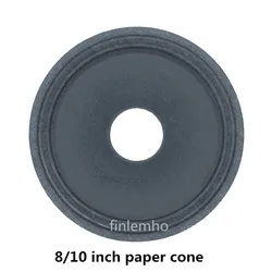 1PC Speaker Woofer Paper Cone 8/10 Inch Double Cloth Surround Repair Kit Soft Pulp For Home Theater Studio DIY System