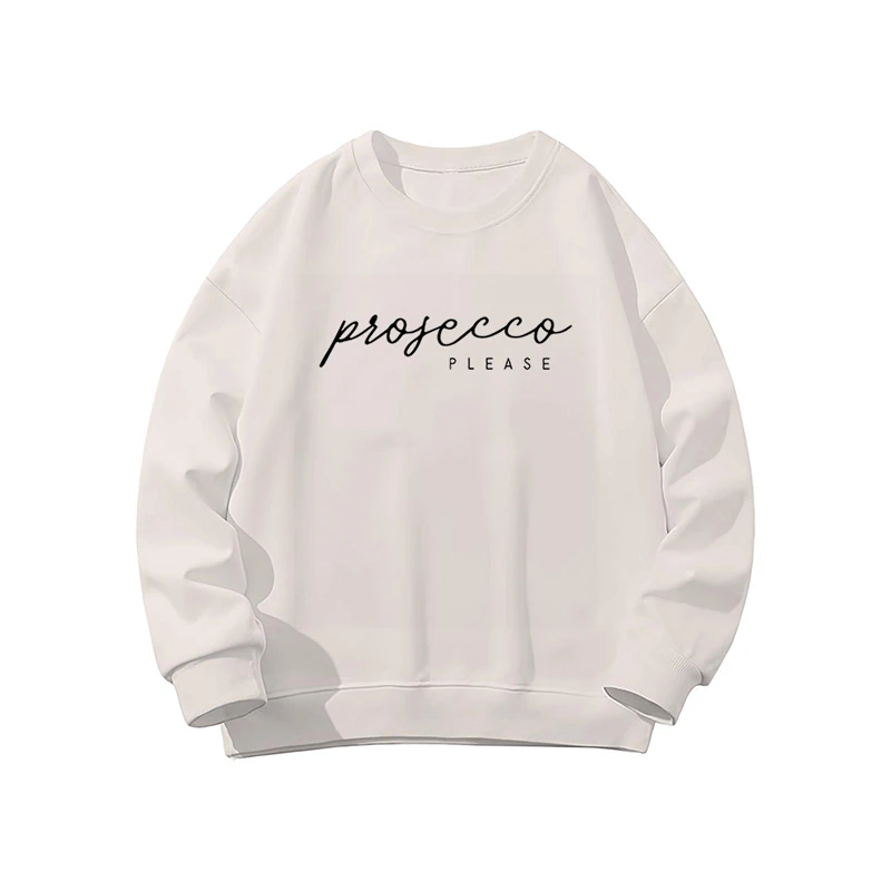 秋冬快適なパーカープロセッコ服女性の男性グラフィックカジュアルクルーネック半袖プルオーバースウェットシャツ 2026