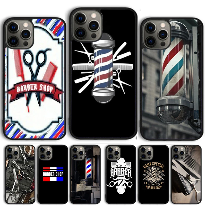 Barber Shop Hair Stylist tools Phone case  For iPhone 16 15 14 X XR XS 11 12 mini 13 Pro MAX Plus cover shell coque