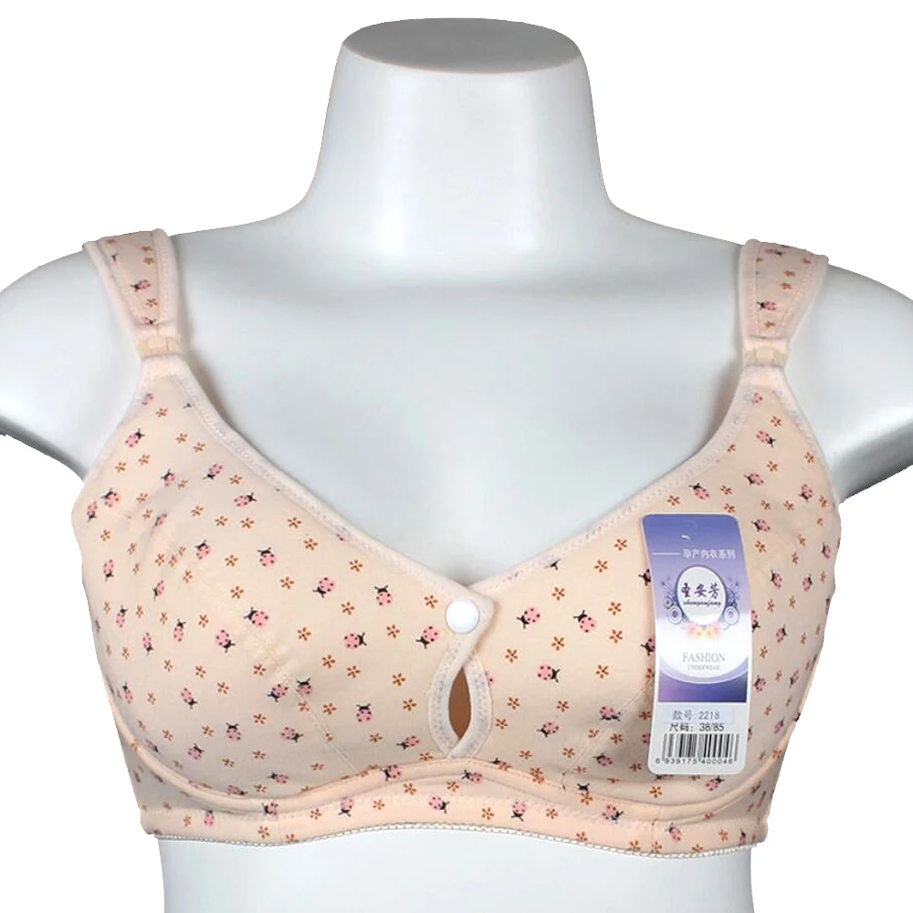 2023 Cotton Maternity Bra Nursing Bra Feeding For Pregnant Women Flower Underwear With Wire Cheap Clothes China