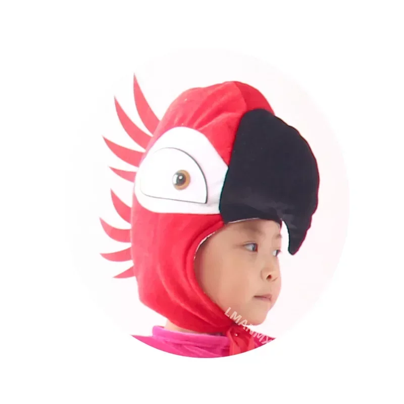 New Kids Parrot Cosplay Costumes Adult Children's Dress Up Birds Jumpsuit Cosplay Set Carnival Props Purim Fancy Party Birthday