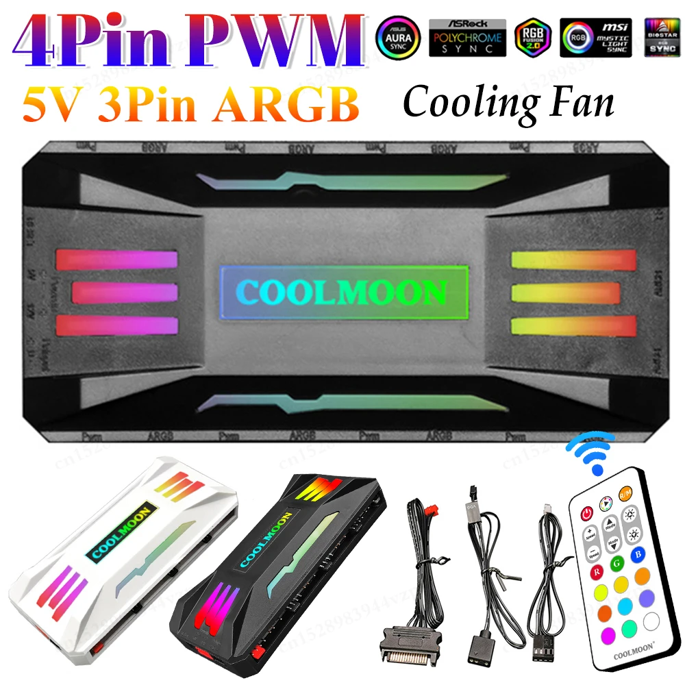 Coolmoon RGB Controller with Remote for PC Fans