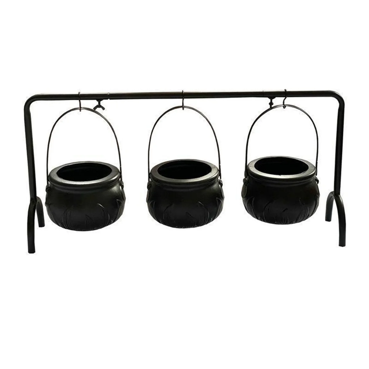 Halloween Witch Cauldron Candy Serving Bowl Decor Spooky Candy Bucket Punch Bowls Cauldron Bowls with Iron Rack