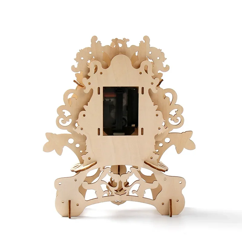 Puzzle 3D en Bois à Faire Soi-Même, Horloge Européenne, Modèle de Nuit de Construction, Analyste d'Assemblage, Jouet pour Enfant et Adulte, Cadeaux