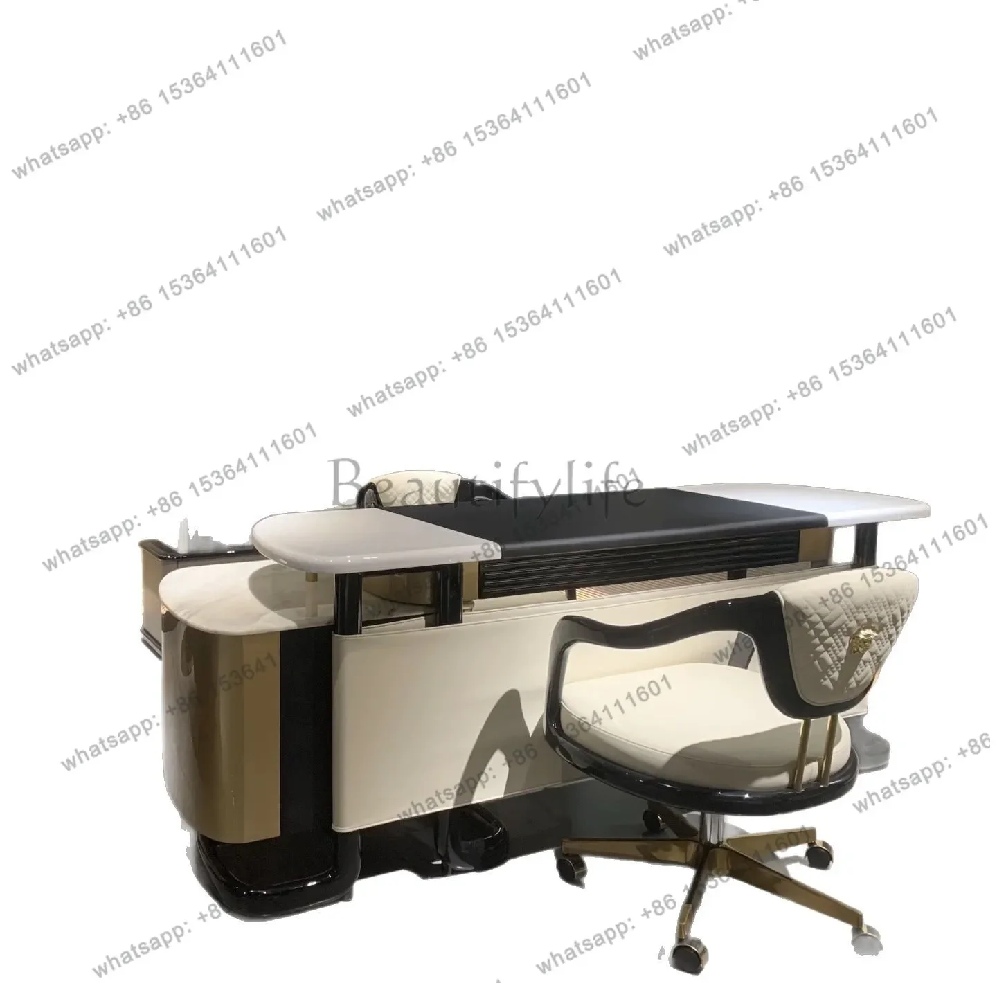 

D36Light luxury desk Villa luxury designer computer desk Italian boss writing desk