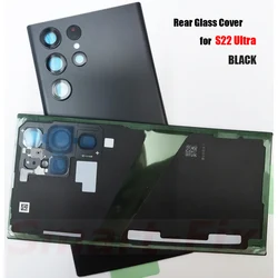 OEM Materials Glass Back Case For SAM-S22 Ultra S22U 5G Back Cover Back Rear Glass Battery Door Housing Cover For SAM-22ULTRA