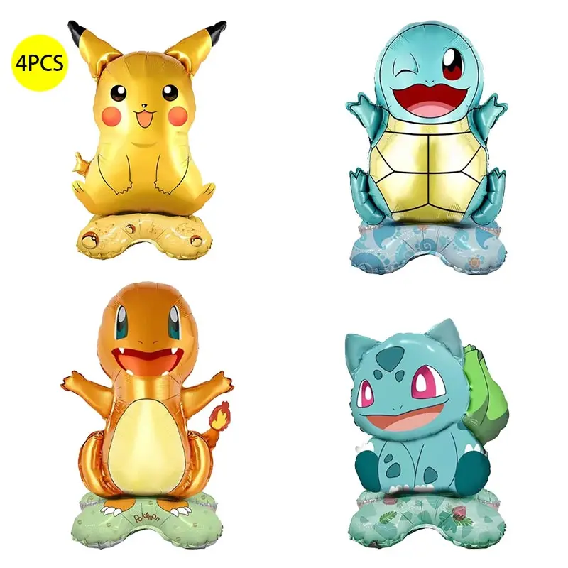 Pokemon Decoratie Verjaardagsfeestje Benodigdheden Pikachu Ballonnen Kit Plaat Servet Banner Achtergrond voor Kids Party Baby Douche Benodigdheden