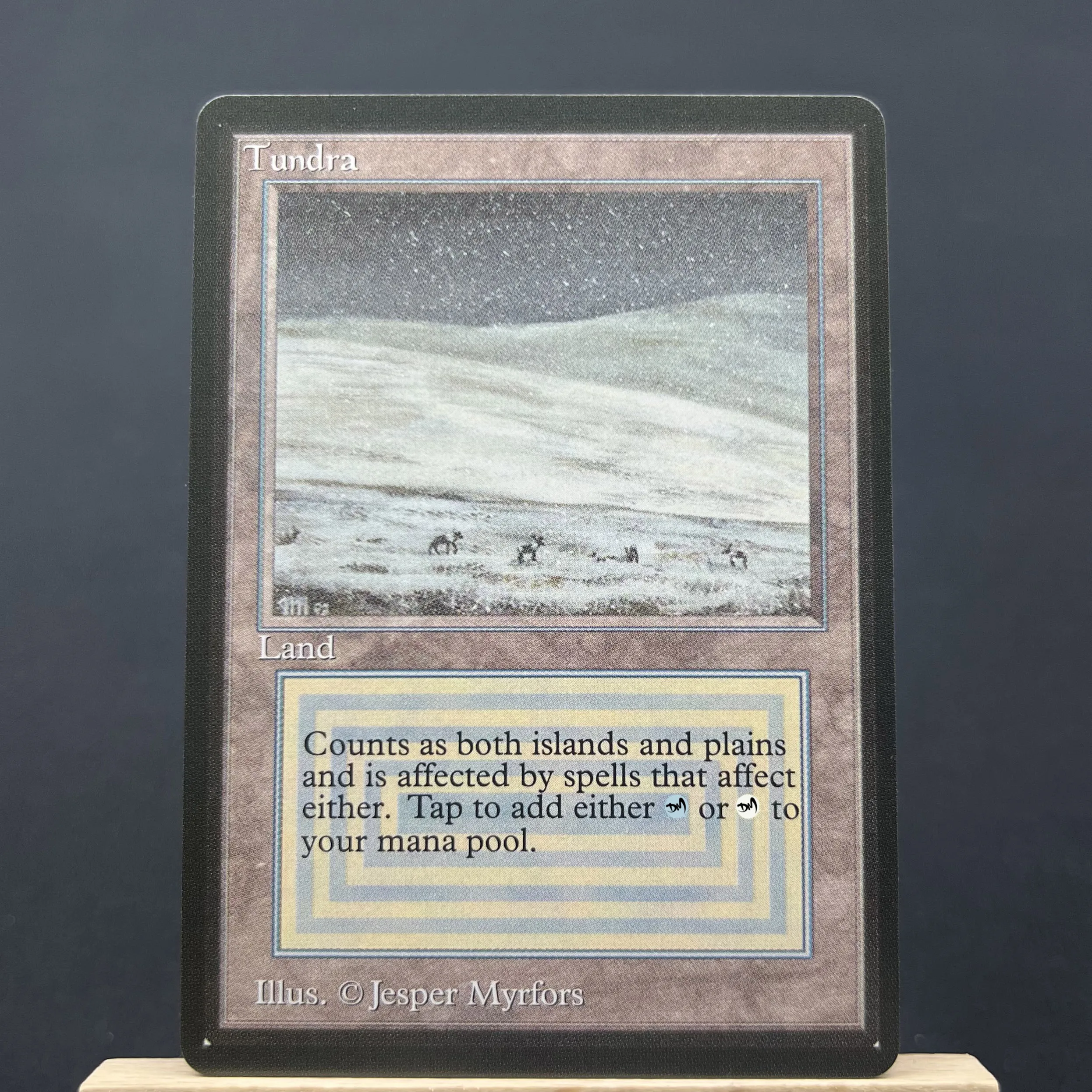 Beta MIX1-Ⅰ03 Tcg cards magical proxy German Black Core dual lands beta taiga the tundra plateau savannah bayou gathering